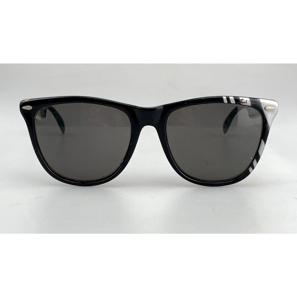 Vintage Goola Gong Sunglasses Black Square Made in France Retro 80s